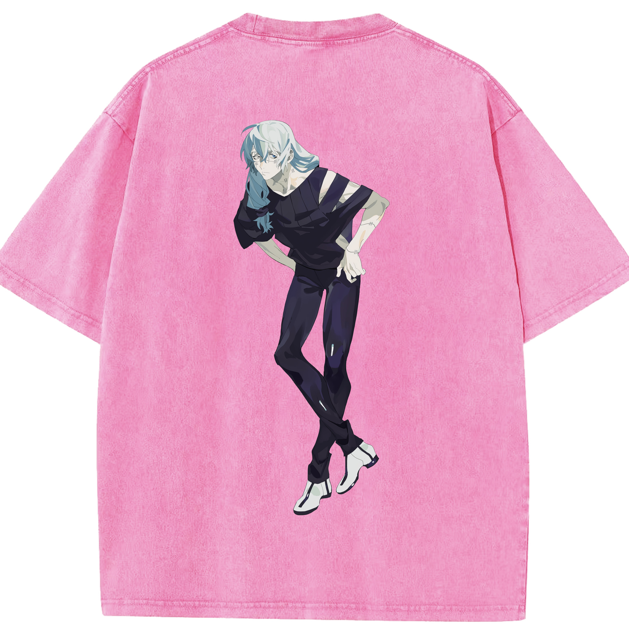 （画像用） 呪術廻戦 Jujutsu Kaisen 綿100% ヴィンテージ風 半袖Tシャツ（背面プリント）